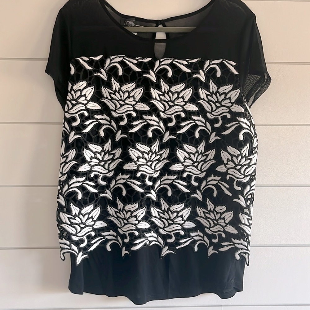 INC Embroidered Top